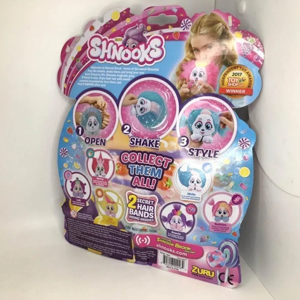 Shnooks Mello Soft Plush Toy with Accessories - Marshmallow Scented